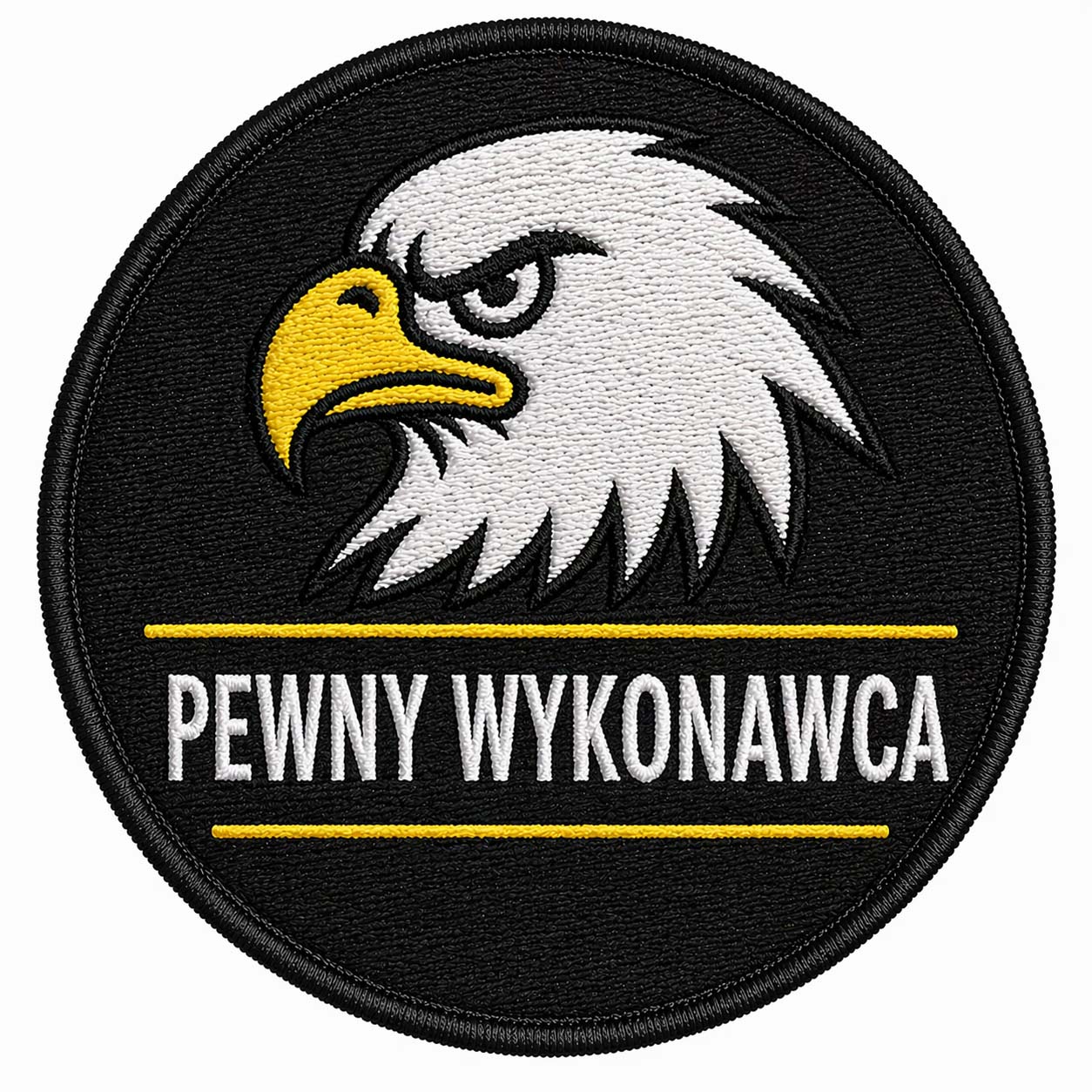 Naszywka okrągła haftowana z własnym logo lub grafiką 